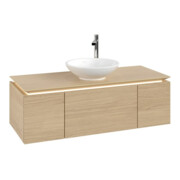 V&B Waschtischunterschrank Legato 120x38x50cm, WT m, m LED, Nord Oa