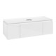 V&B Waschtischunterschrank Legato 120x38x50cm, WT mittig, Glossy White-3