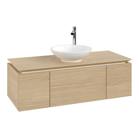 V&B Waschtischunterschrank Legato 120x38x50cm, WT mittig, Nordic Oak