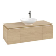 V&B Waschtischunterschrank Legato 120x38x50cm, WT mittig, Nordic Oak