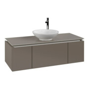 V&B Waschtischunterschrank Legato 120x38x50cm, WT mittig, Truffle Grey