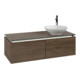 V&B Waschtischunterschrank Legato 120x38x50cm, WT R, m LED, Ariz. Oa-3