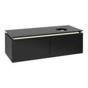 V&B Waschtischunterschrank Legato 120x38x50cm, WT R, m LED, bl ma Lac