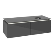 V&B Waschtischunterschrank Legato 120x38x50cm, WT R, m LED, glo Gr