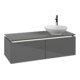 V&B Waschtischunterschrank Legato 120x38x50cm, WT R, m LED, glo Gr-3