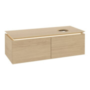 V&B Waschtischunterschrank Legato 120x38x50cm, WT R, m LED, Nord Oa