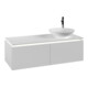 V&B Waschtischunterschrank Legato 120x38x50cm, WT R, m LED, wh. ma-1
