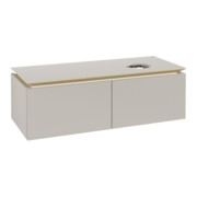 V&B Waschtischunterschrank Legato 120x38x50cm, WT rechts, Soft Grey