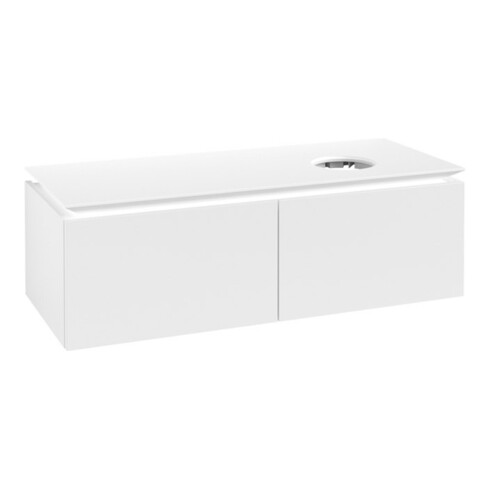 V&B Waschtischunterschrank Legato 120x38x50cm, WT rechts, White Matt