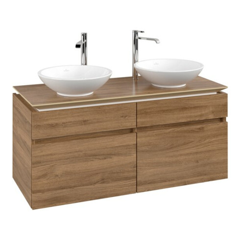 V&B Waschtischunterschrank Legato 120x55x50cm, f 2 Waschtische, Kansas Oak