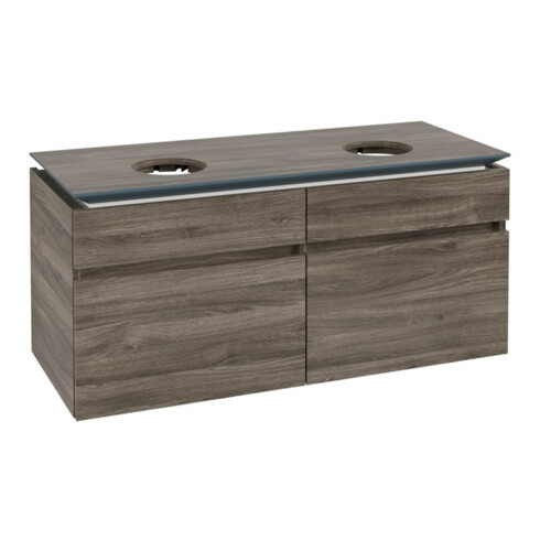 V&B Waschtischunterschrank Legato 120x55x50cm, f 2 Waschtische, Stone Oak