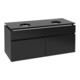 V&B Waschtischunterschrank Legato 120x55x50cm, f 2 WT, Black Matt Lacquer-3
