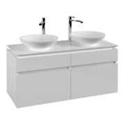 V&B Waschtischunterschrank Legato 120x55x50cm, f 2 WT, Glossy White