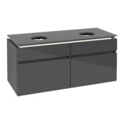 V&B Waschtischunterschrank Legato 120x55x50cm, f 2 WT, m LED, glo Gr