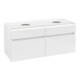 V&B Waschtischunterschrank Legato 120x55x50cm, f 2 WT, m LED, glo wh.-1