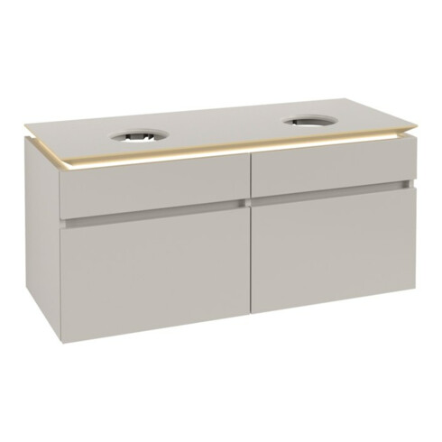 V&B Waschtischunterschrank Legato 120x55x50cm, f 2 WT, m LED, so Gr