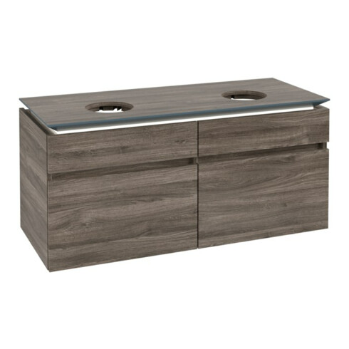 V&B Waschtischunterschrank Legato 120x55x50cm, f 2 WT, m LED, st. Oa