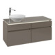 V&B Waschtischunterschrank Legato 120x55x50cm, WT li, m LED, Truffle Gr-3
