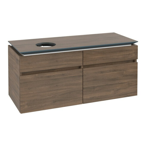 V&B Waschtischunterschrank Legato 120x55x50cm, WT links, Arizona Oak