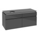 V&B Waschtischunterschrank Legato 120x55x50cm, WT links, Glossy Grey-1