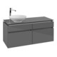 V&B Waschtischunterschrank Legato 120x55x50cm, WT links, Glossy Grey-3