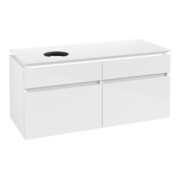 V&B Waschtischunterschrank Legato 120x55x50cm, WT links, Glossy White