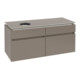 V&B Waschtischunterschrank Legato 120x55x50cm, WT links, Truffle Grey-1