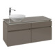V&B Waschtischunterschrank Legato 120x55x50cm, WT links, Truffle Grey-3