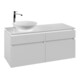 V&B Waschtischunterschrank Legato 120x55x50cm, WT links, White Matt-1