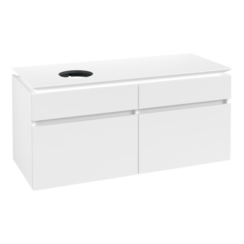 V&B Waschtischunterschrank Legato 120x55x50cm, WT links, White Matt
