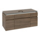 V&B Waschtischunterschrank Legato 120x55x50cm, WT m, m LED, Ariz. Oa-1