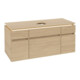 V&B Waschtischunterschrank Legato 120x55x50cm, WT m, m LED, Nord Oa-1