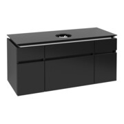 V&B Waschtischunterschrank Legato 120x55x50cm, WT mitt., bl Matt Lacquer