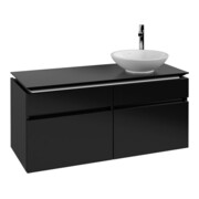 V&B Waschtischunterschrank Legato 120x55x50cm, WT mitt., bl Matt Lacquer