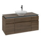 V&B Waschtischunterschrank Legato 120x55x50cm, WT mittig, Arizona Oak-1
