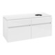 V&B Waschtischunterschrank Legato 120x55x50cm, WT mittig, Glossy White-1