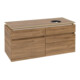 V&B Waschtischunterschrank Legato 120x55x50cm, WT mittig, Kansas Oak-3