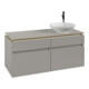 V&B Waschtischunterschrank Legato 120x55x50cm, WT mittig, Soft Grey-1