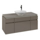 V&B Waschtischunterschrank Legato 120x55x50cm, WT mittig, Truffle Grey-1