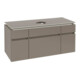 V&B Waschtischunterschrank Legato 120x55x50cm, WT mittig, Truffle Grey-3
