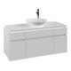 V&B Waschtischunterschrank Legato 120x55x50cm, WT mittig, White Matt-1