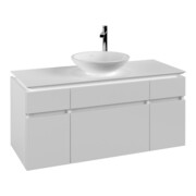 V&B Waschtischunterschrank Legato 120x55x50cm, WT mittig, White Matt