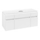 V&B Waschtischunterschrank Legato 120x55x50cm, WT mittig, White Matt-3