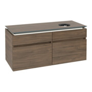 V&B Waschtischunterschrank Legato 120x55x50cm, WT R, m LED, Ariz. Oa