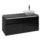 V&B Waschtischunterschrank Legato 120x55x50cm, WT R, m LED, bl ma Lac-1