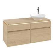 V&B Waschtischunterschrank Legato 120x55x50cm, WT R, m LED, Nord Oa