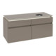 V&B Waschtischunterschrank Legato 120x55x50cm, WT R, m LED, Truffle Gr-3