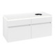 V&B Waschtischunterschrank Legato 120x55x50cm, WT R, m LED, wh. ma-1