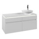 V&B Waschtischunterschrank Legato 120x55x50cm, WT R, m LED, wh. ma-3