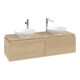 V&B Waschtischunterschrank Legato 140x38x50cm, f 2 Waschtische, Nordic Oak-1